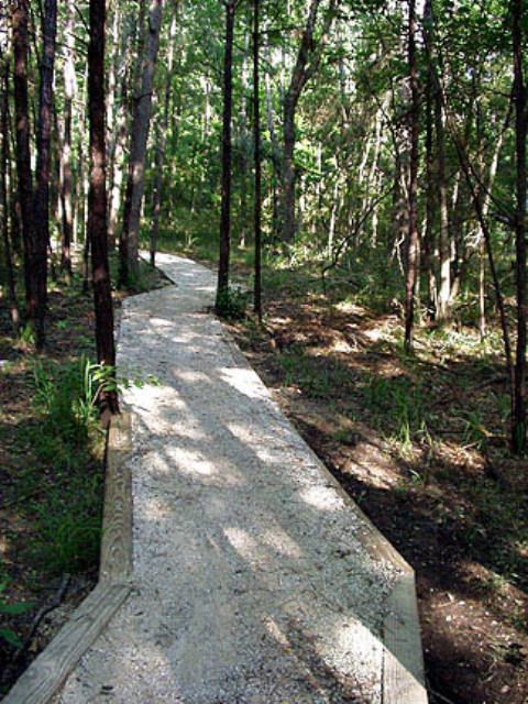 Gravel path near Nature Center
