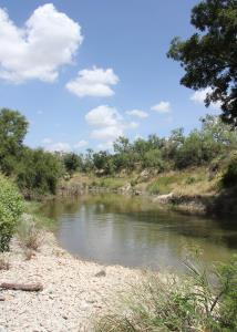 Pond created by the North Concho River