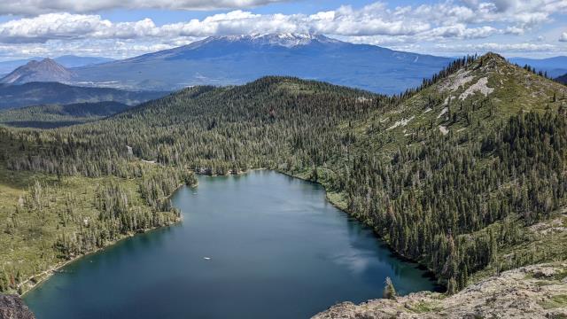 Castle Lake and Mount Shasta