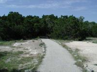 The start of the trail has some open spaces, but that soon ends.