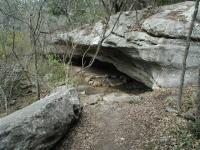 The cave served as shelter for the local Indians.