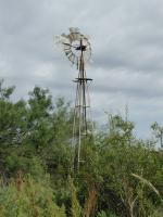 Two windmills lie along the trail. A reminder of a ranching past.